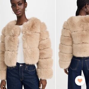 Line & Dot Liana Faux Fur Jacket